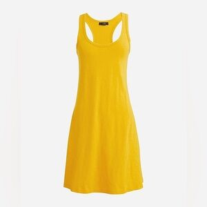 J. Crew Swingy Mini Tank Dress Yellow • Large